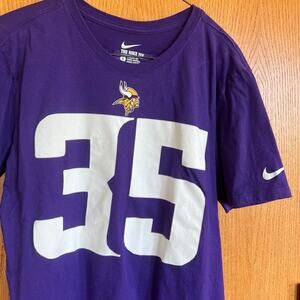 Nike athletic cut, Vikings #35 shirt jersey men's size L